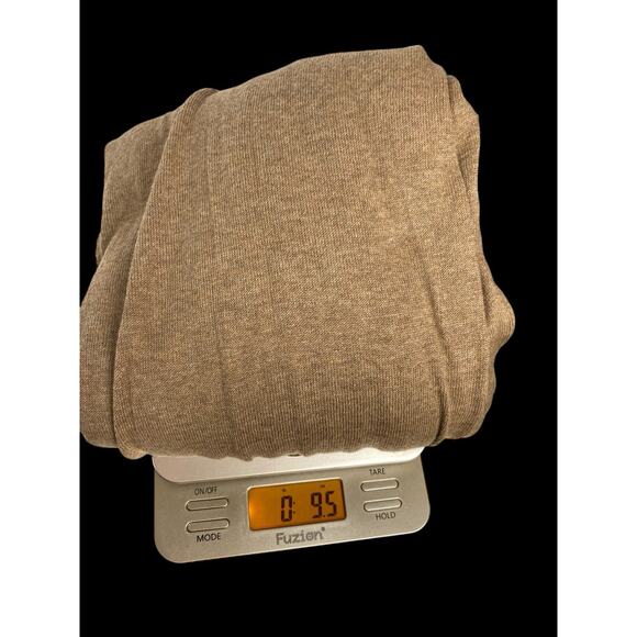 Lane Bryant 26/28 4X Cardigan Sweater Tan Brown 1/2 Zip Cotton Preppy Coastal - Picture 8 of 9